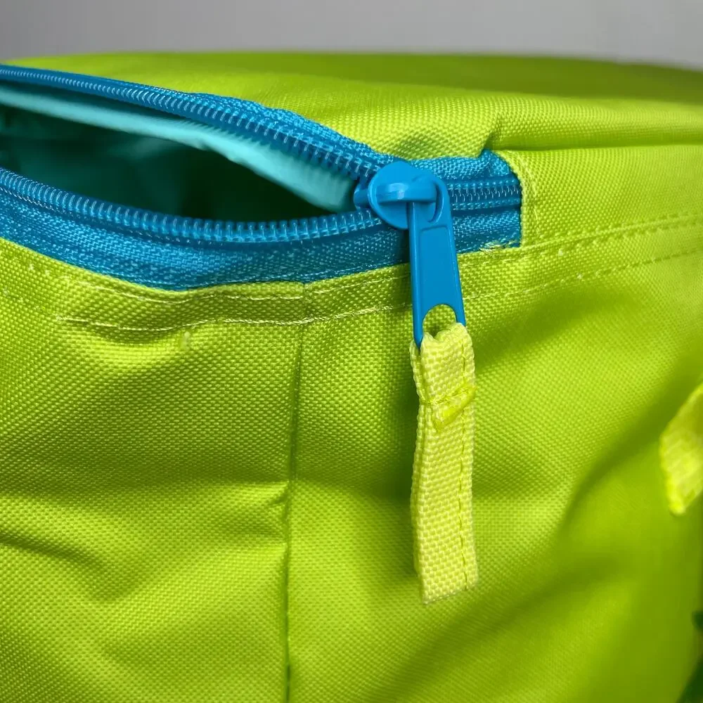Set of 2 Trader Joe’s Insulated Cooler Bags — Large + Mini — Lime Green + Stripe